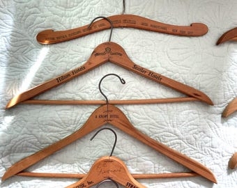 ビンテージ ハンガー アメリカ 木製 ホテルSTATLER HOTELS ク