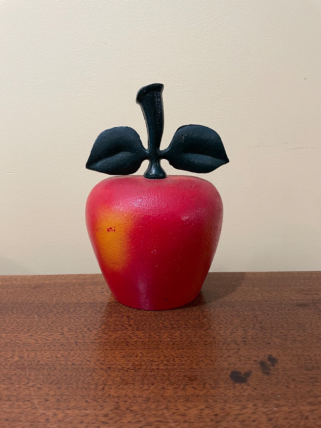Vintage Cast Iron Apple Door Stop or Bookend 8 Etsy