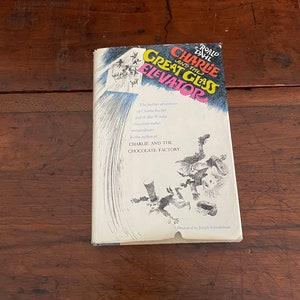 Charlie and the Great Glass Elevator by Roald Dahl First Edition HC/DJ Vintage Book 1972