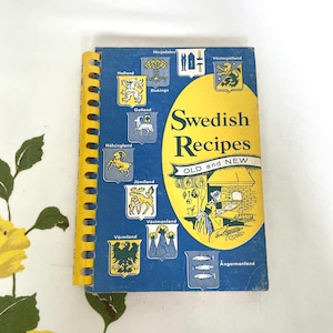 Swedish Recipes Old and New Vintage 1955 Cookbook American Daughters of Sweden