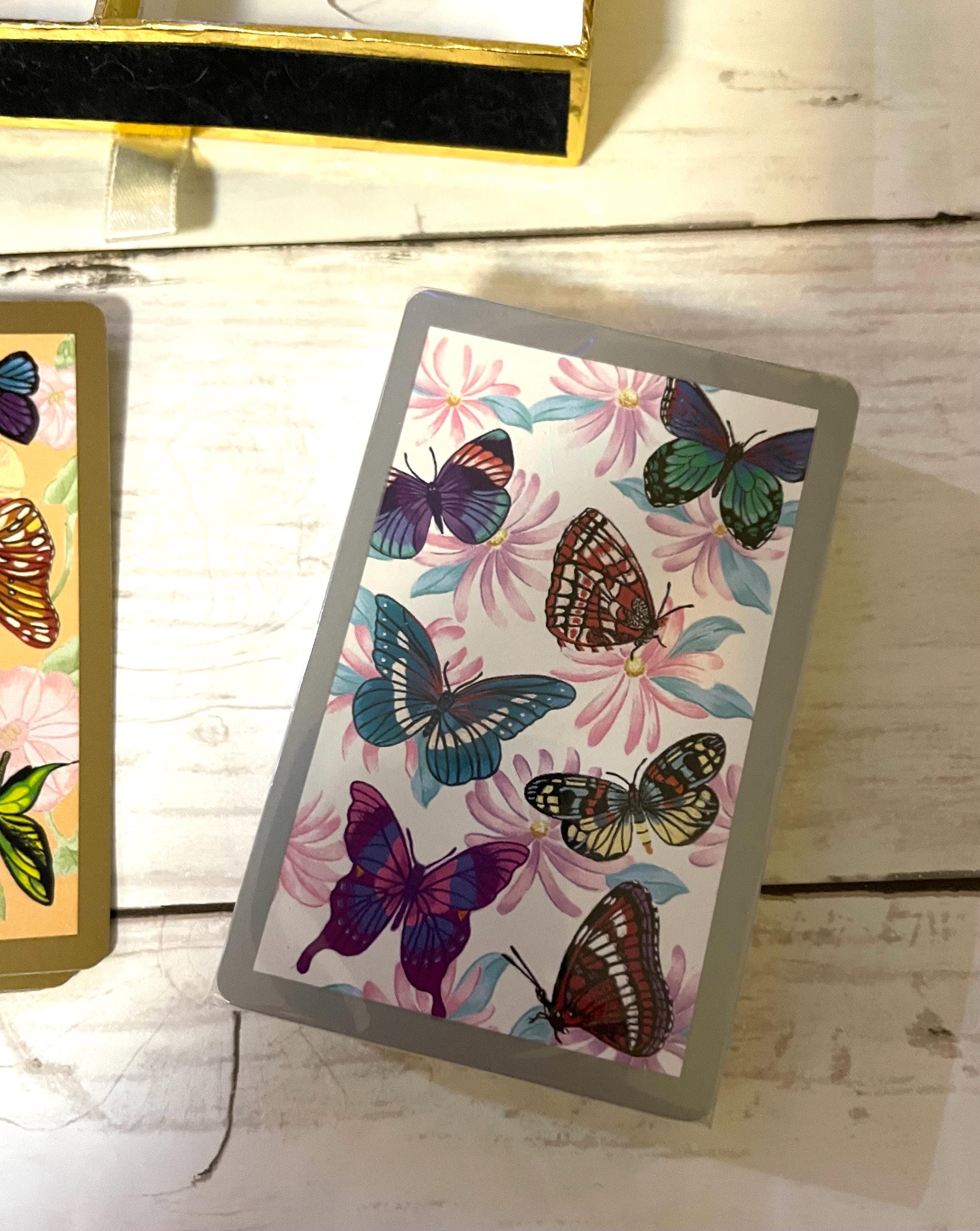 Vintage Boxed Playing Cards Butterfly Dual Deck Congress One