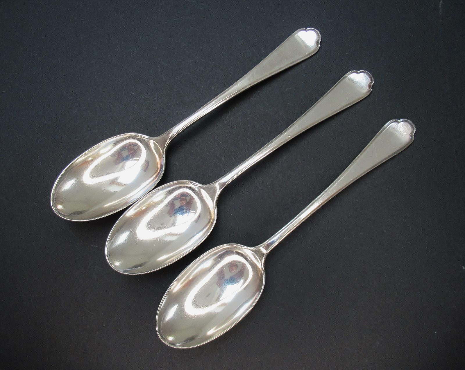 Vintage Dessert Spoons Walker & Hall Sheffield EPNS Silver Etsy