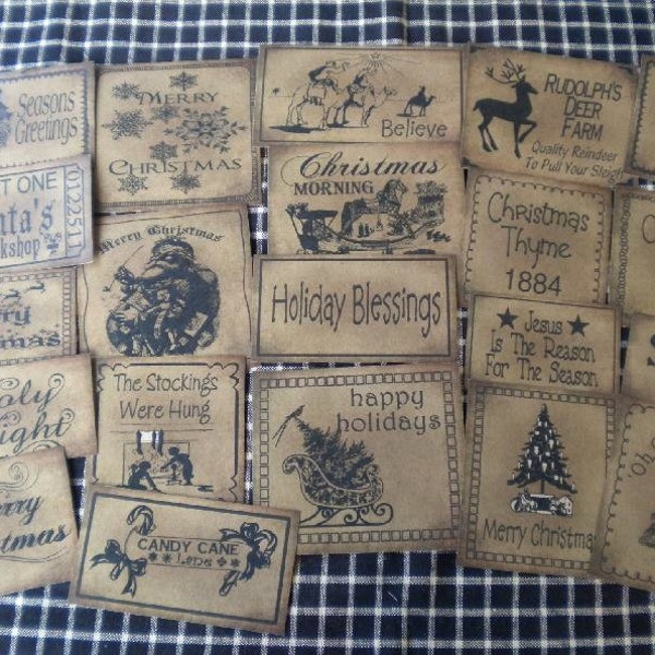 Christmas Set 1 Prim Pantry Labels