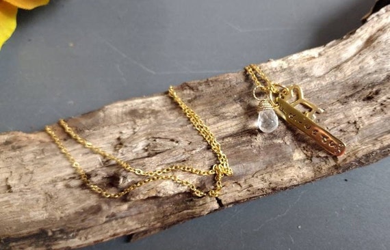 3 Vintage Necklaces , Aurora Borealis , Mustard S… - image 5