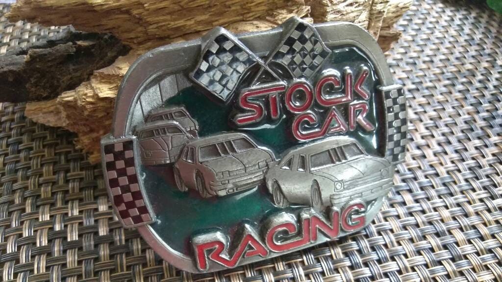 Stock Car Racing Belt Buckle Buckles of America Car Racing Etsy