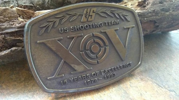 US Shooting Team  Belt Buckle , 1978-1993 , 15 Ye… - image 1