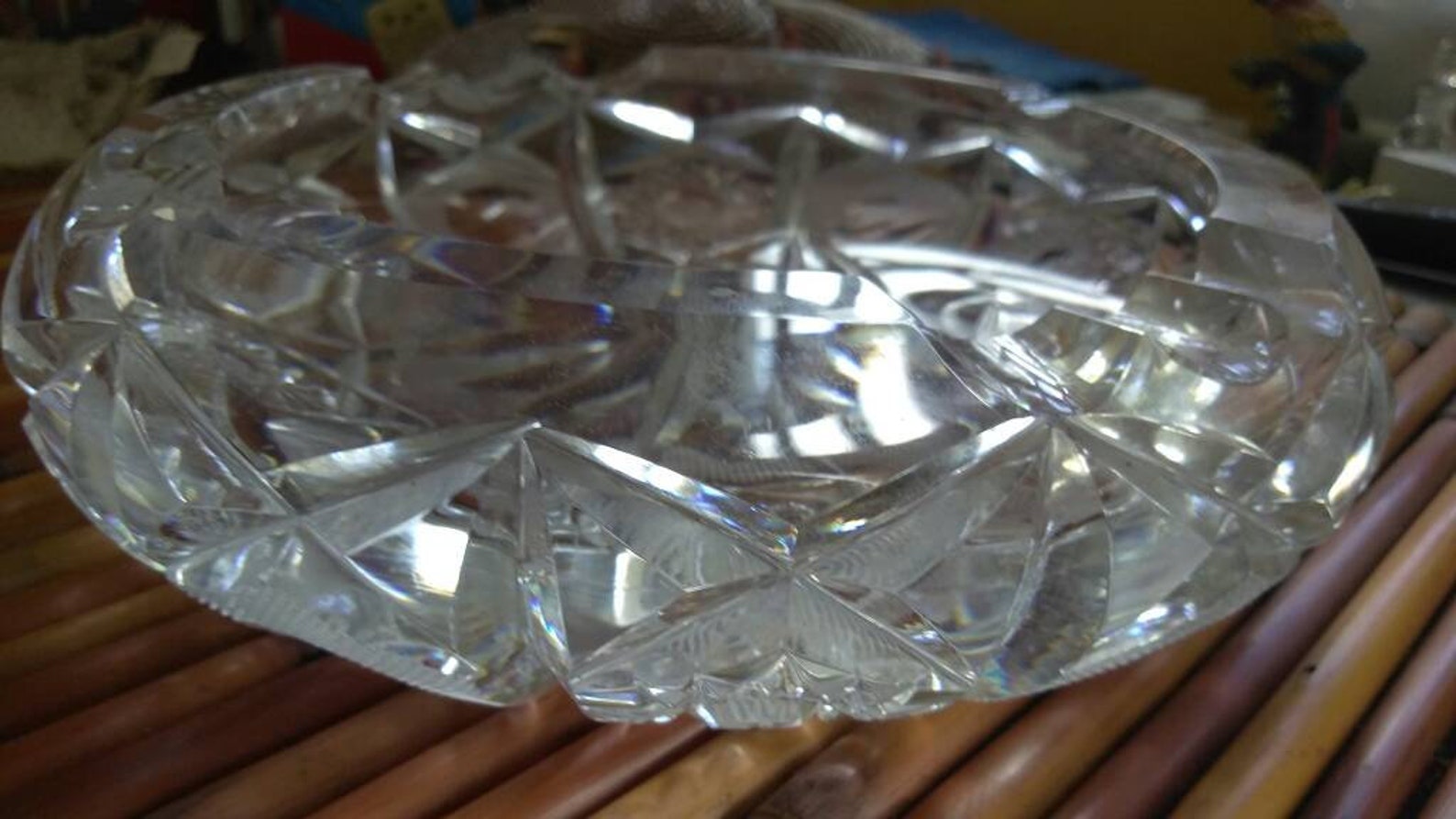 Amazing Polish Lead Crystal Ashtray 1970s Polish Crystal Etsy