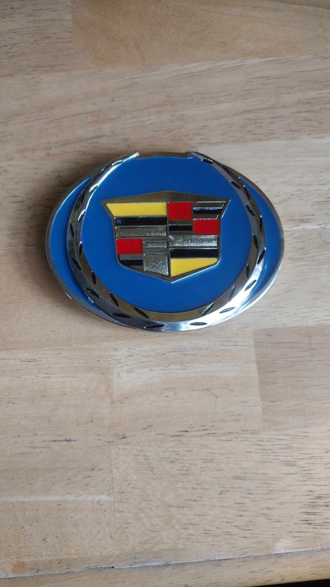 Cadillac Belt Buckle Silver Tone Buckle Cadillac Logo Etsy