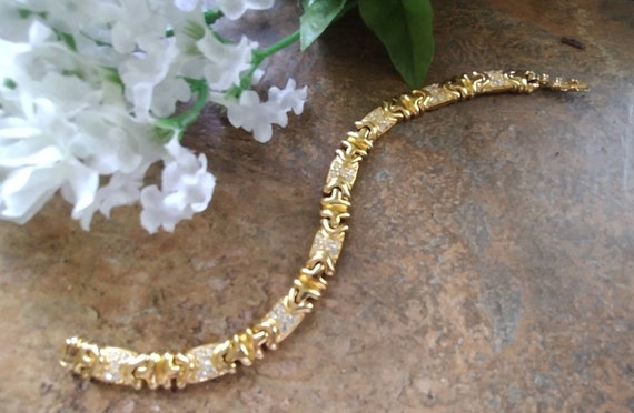 Beautiful Joan Rivers Gold Tone Pave Set Crystal … - image 2