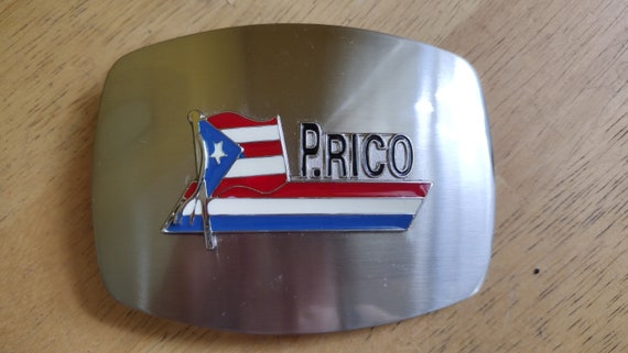 Puerto Rico Belt Buckle , Puerto Rico Flag Buckle - image 4
