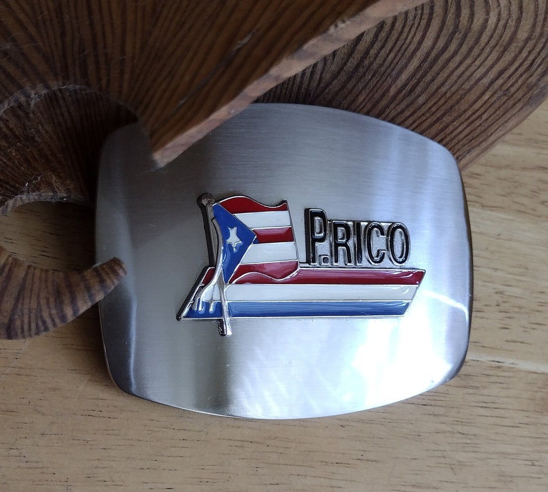 Puerto Rico Belt Buckle , Puerto Rico Flag Buckle Etsy