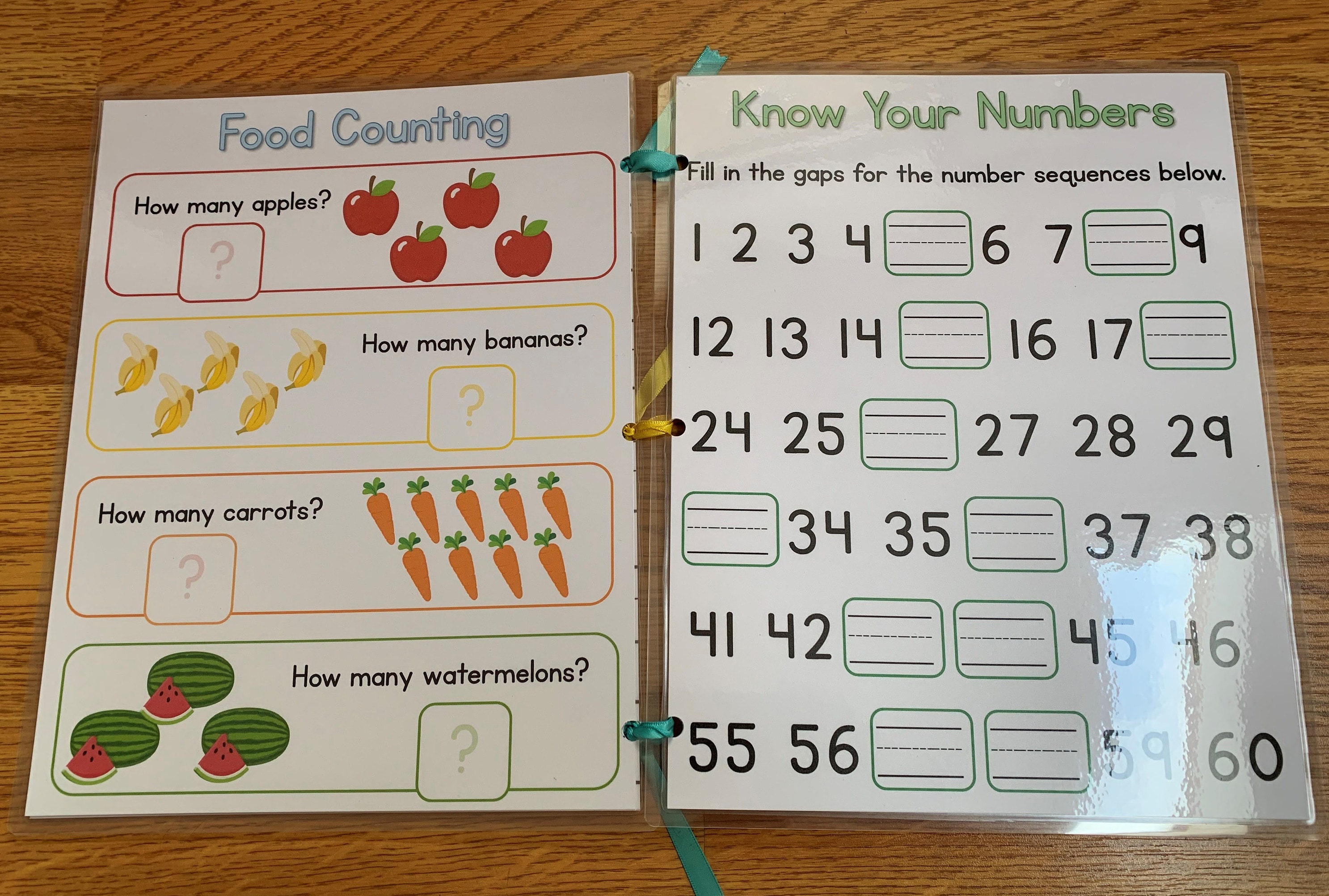 My Number Book Preschool or Kindergarten busy work book | Etsy