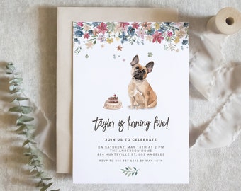 Tarjeta De Saludos Bulldog Francés: Feliz Cumpleaños - España