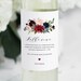 Printable Bridesmaid Proposal Wine Bottle Label Template Be - Etsy
