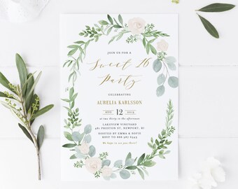 sweet 16 invitation etsy