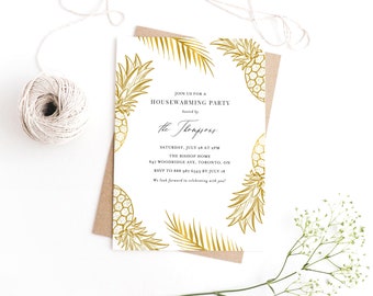tropical invitations etsy