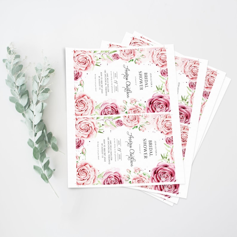 Printable Floral Engagement Party Invitation Template - Etsy