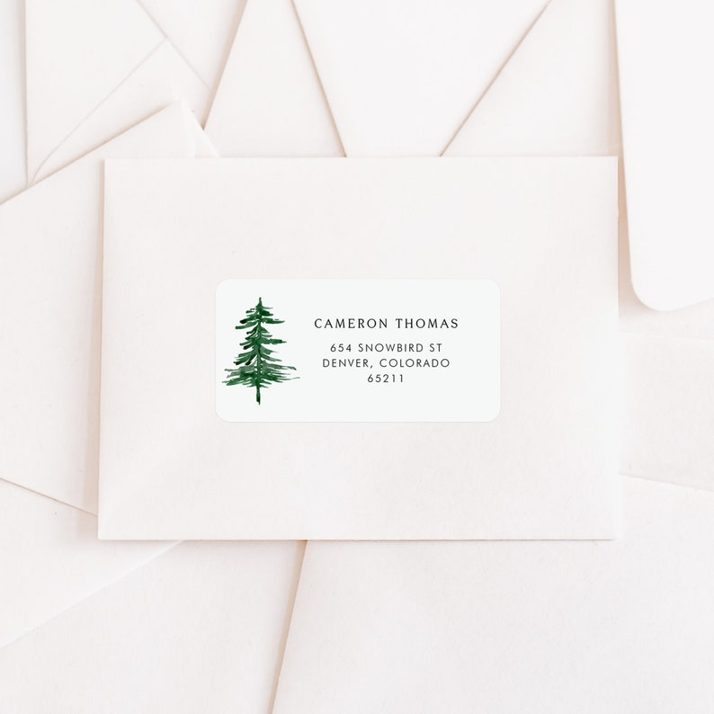 Woodland Wedding Avery Address Label Template Printable 4x2 Etsy