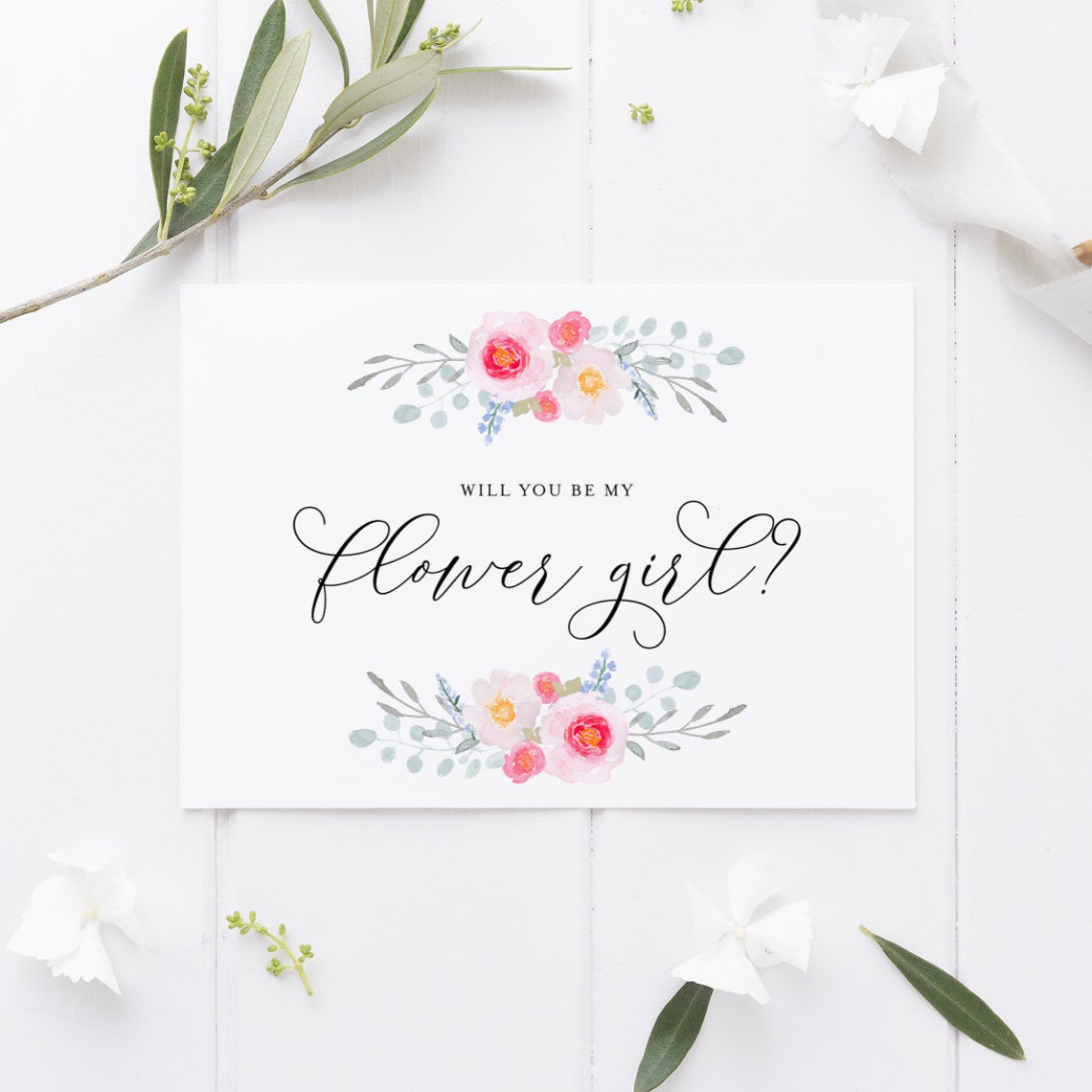 INSTANT DOWNLOAD 5x7 Printable Will You Be My Flower Girl - Etsy