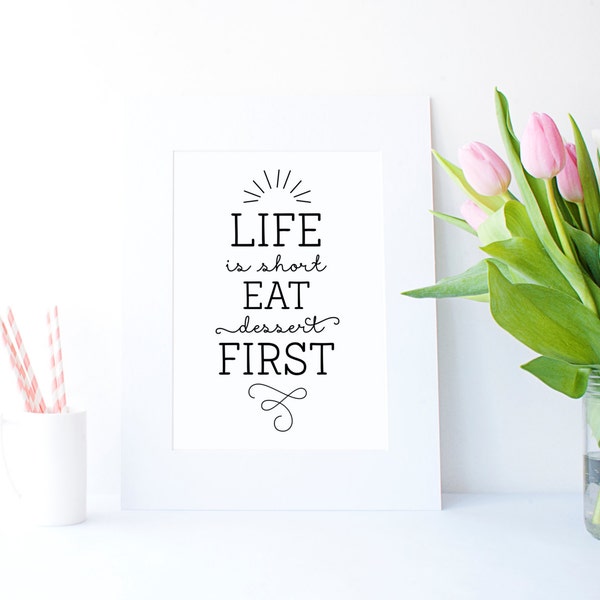 Eat Dessert First - Etsy
