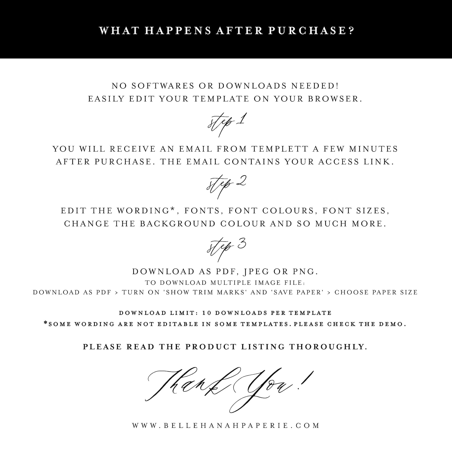 Printable Wedding Menu Card Template Editable Katie Script | Etsy