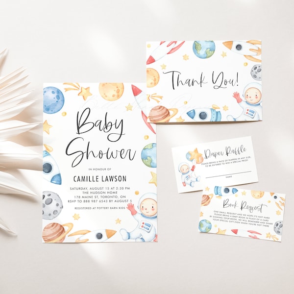 Space Theme Baby Shower - Etsy