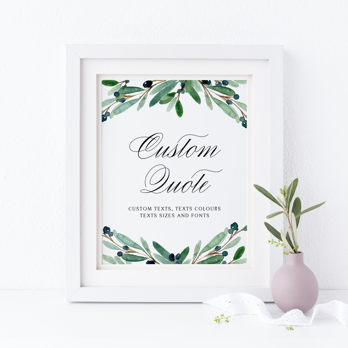 Printable Custom Quote Print Template 8x10 Editable - Etsy