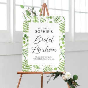 Greenery Baby Shower Welcome Sign Template Printable - Etsy