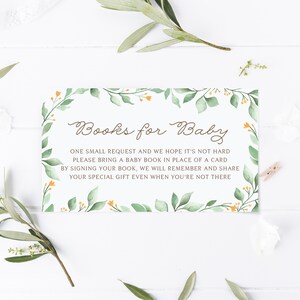 Printable Book Request Ticket Card Watercolor Leaves Bring a - Etsy