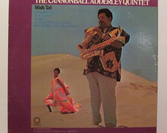 The Cannonball Adderly Quintet, Vintage LP, Vinyl, Capitol Reissue, Formerly "74 Miles Away Walk Tall" Julian Adderly