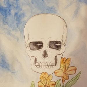Skeleton art print