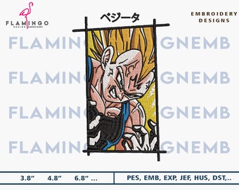 Anime Embroidery Designs, Anime Inspired Embroidery Designs, Machine Embroidery Design file, Pes, Dst, Jef, Vp3, Hus, Instant Download