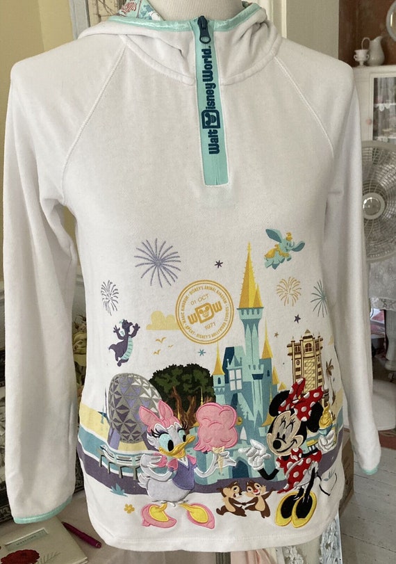 Vintage Walt Disney World Hoodie Girls Size XL Oct