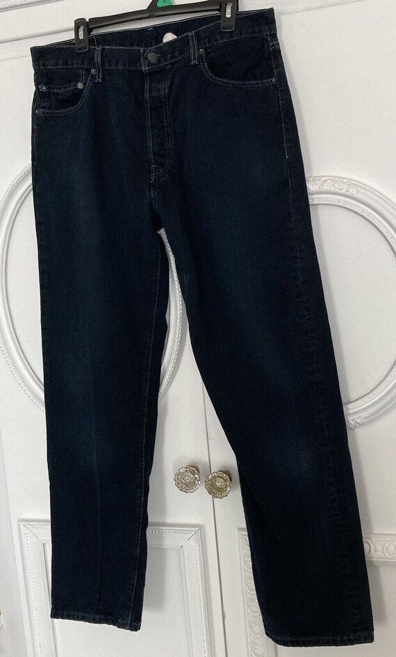 Vintage 2003 Levi 501 Jeans Mens Dark Wash Button 