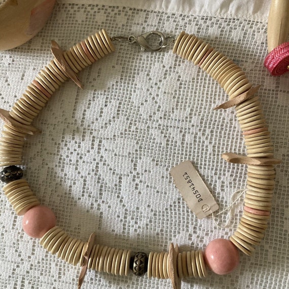 Vintage Wood Bead Jewelry Lot Necklaces Bracelets… - image 4