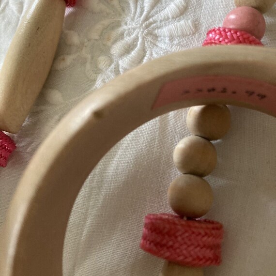 Vintage Wood Bead Jewelry Lot Necklaces Bracelets… - image 10