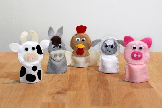 farm finger puppets