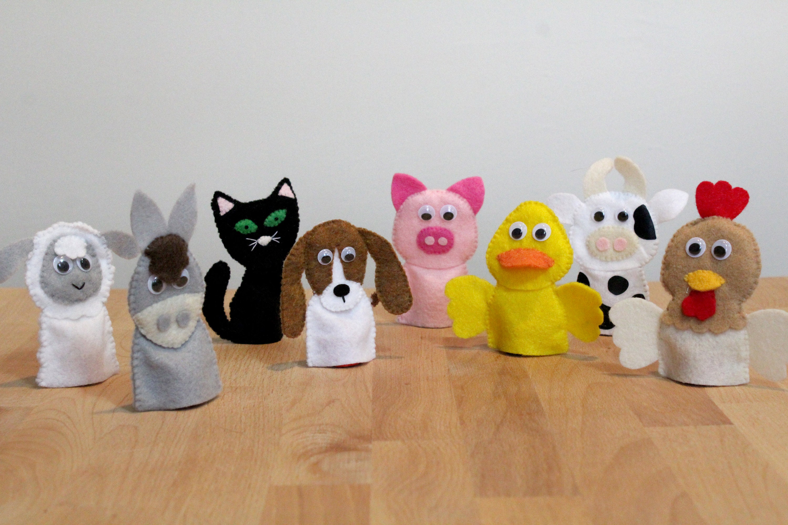 Old Macdonald Had a Farm Finger Puppet Set Etsy India