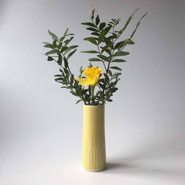 Mustard Yellow Vase Etsy