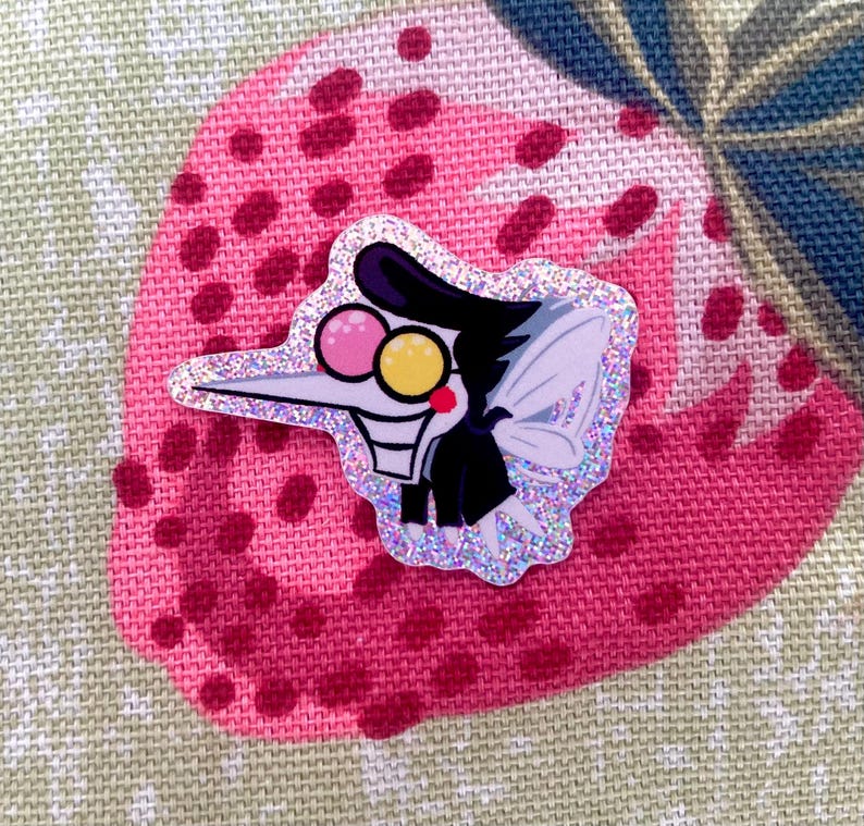 Spamton Sticker Deltarune Spamton G. Spamton Mosquito 1” Glitter Vinyl Sticker - Etsy