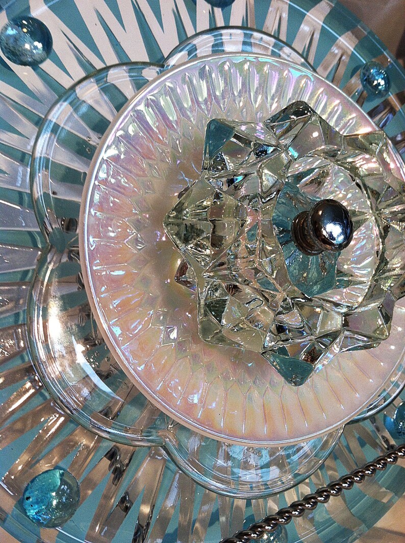 Beautiful vintage glass garden flowers. All colors. Etsy