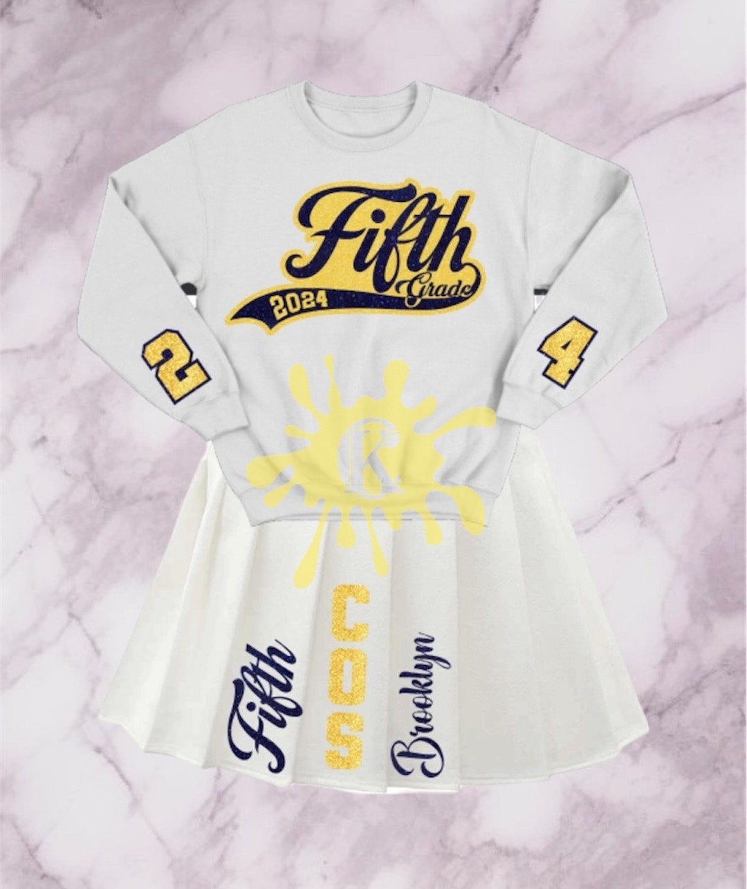 Fifth Grade Graduation Skirt Set - Etsy