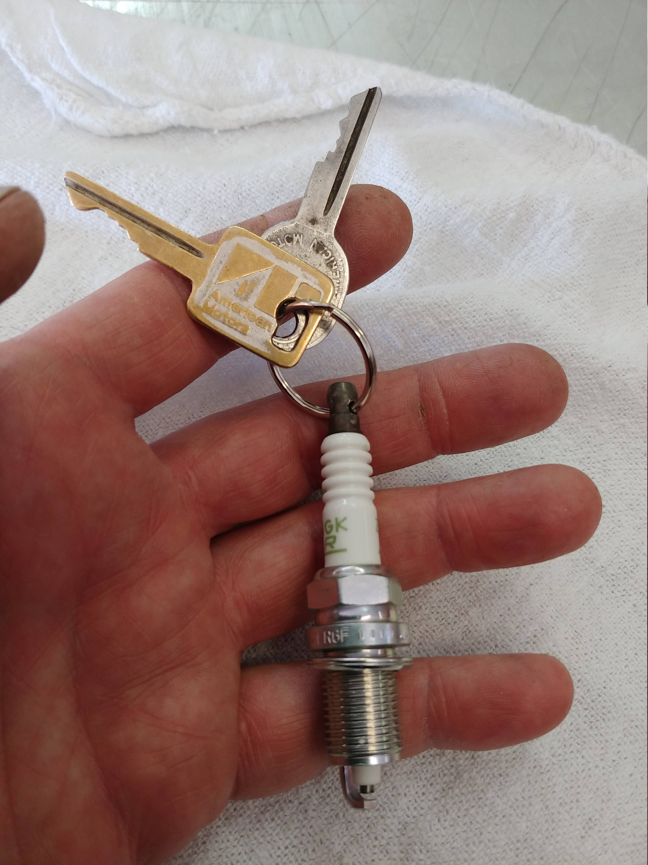 Spark plug key chain Etsy