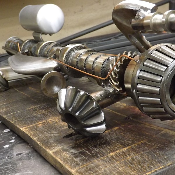 Alien Sculpture Metal Etsy