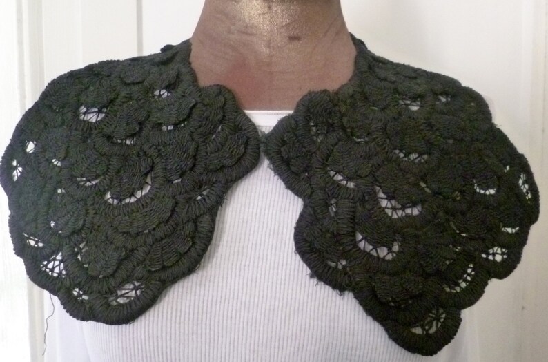 trim Vintage neck cuello modernista pasamaneria de seda aplicaciones