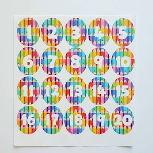 Colored Pencils Number Vinyl Classroom Decals