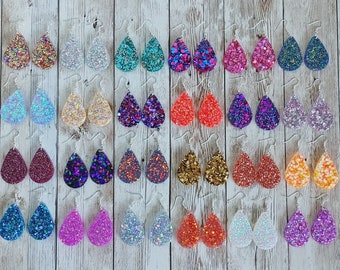 Special Deal- Glitter Resin Teardrop Earrings