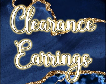 Clearance- Glitter Resin Earrings
