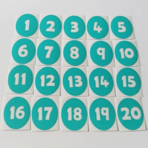 Number Vinyl Floor Decals for the Classroom