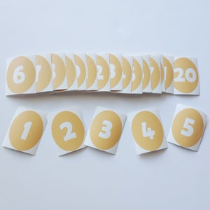 Ausverkauf- Dijon Number Vinyl Bodenaufkleber {Limited Edition Color}